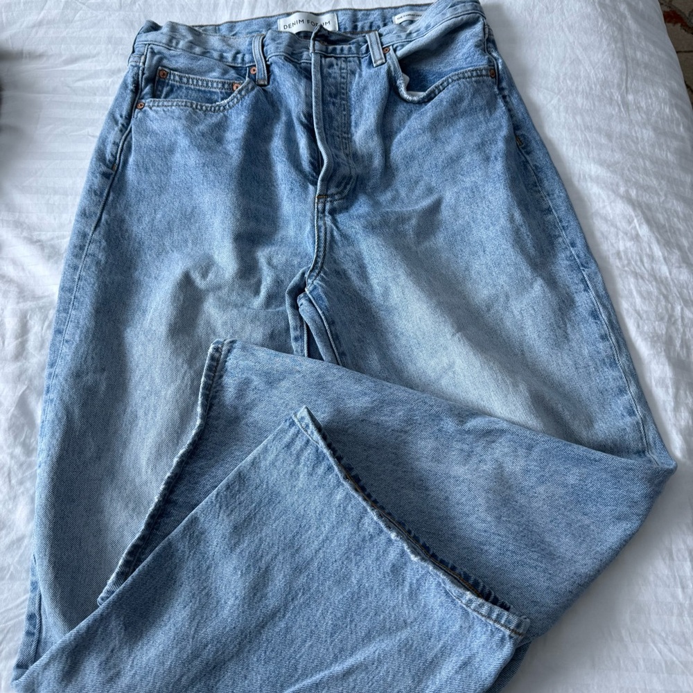 Denim Forum Light Blue Flare Jeans